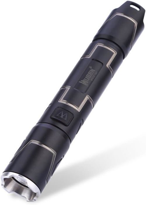 Lampe Torche LED Blukar Mini Rechargeable USB-C – 3 Modes, Porte-Clés, Étanche IPX6, Autonomie 5,5h Pour Camping, Randonnée Et Urgences (Couleur Orange)