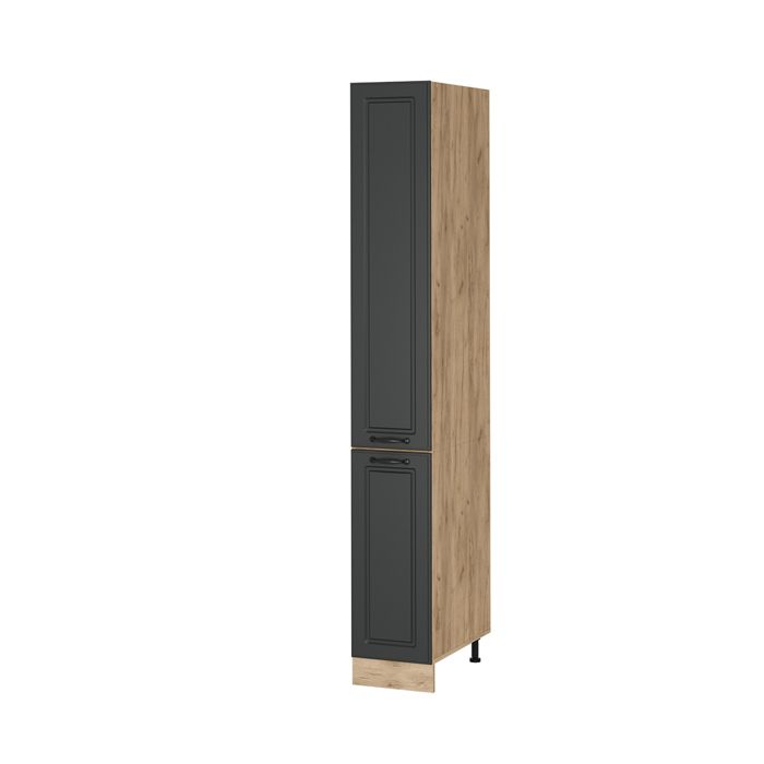 Meuble haute de cuisine R-Line 30cm Anthracite campagne/Chêne de force doré Vicco 53690