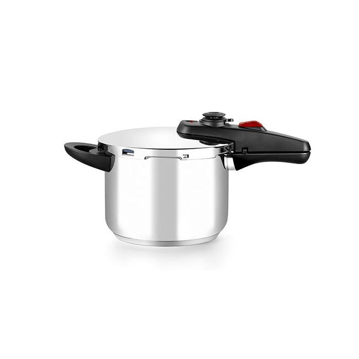 BRA Allure Autocuiseur Rapide de 9 Litres Fabriqué en Acier Inoxydable 18/10 Avec 2 Programmes de Cuisson et Système de