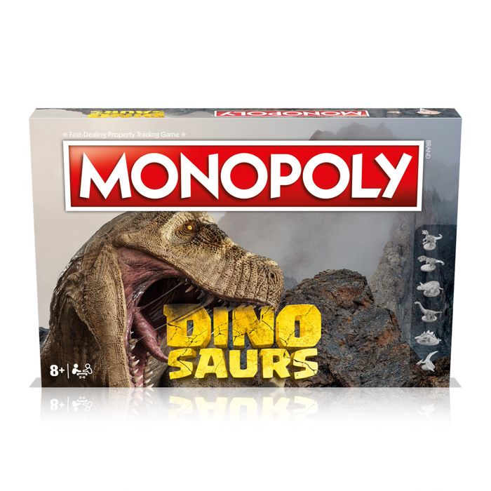 Monopoly Dinosaures - Hasbro Winning Moves - Jeu De Société En Anglais - Neuf