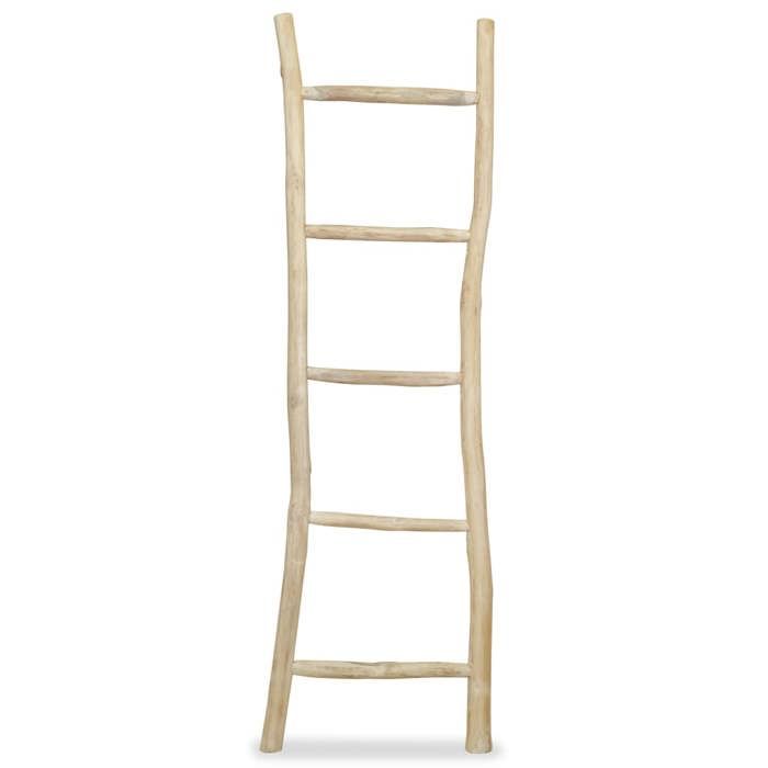 RemiseMeuble Étagère/-serviette - CLOUD - avec 5 barreaux Teck 45 x 150 cm Naturel JILIMAISON2025 6705920