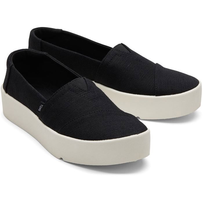 TOMS Baskets Noires Pour Femmes En Toile