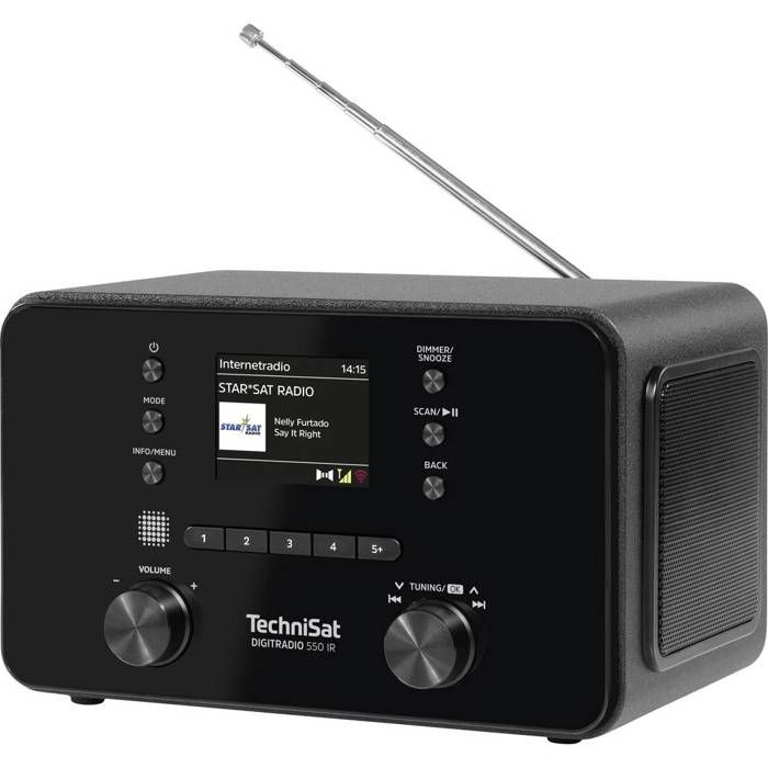 TechniSat DIGITRADIO 550 IR Radio de table DAB+ FM noir