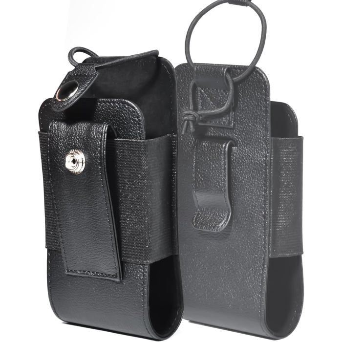 HYS Custodia In PU Con Clip Per Cintura – Per Walkie Talkie Baofeng, Kenwood, Motorola E Altri