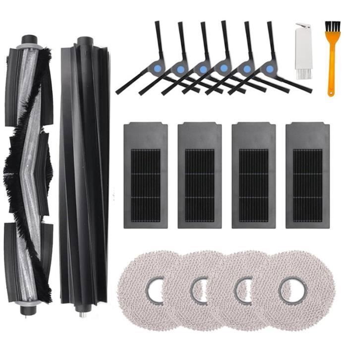 Kit daccessoires de 18 pièces pour aspirateur Ecovacs Deebot X2 / X2 Omni / X2 Pro / DEX86 de Rechange Essuées Lavables