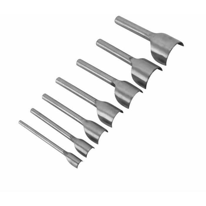 Emporte-Pièces Demi-Ronds Lot de 7 Pour Cuir Maroquinerie et Artisanat 10-40mm