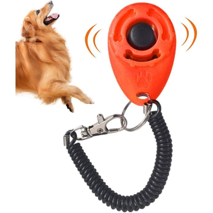 Entraîneur Clicker pour chien – Clicker réglable pour animaux de compagnie aide au dressage de chiens ave UISAVE