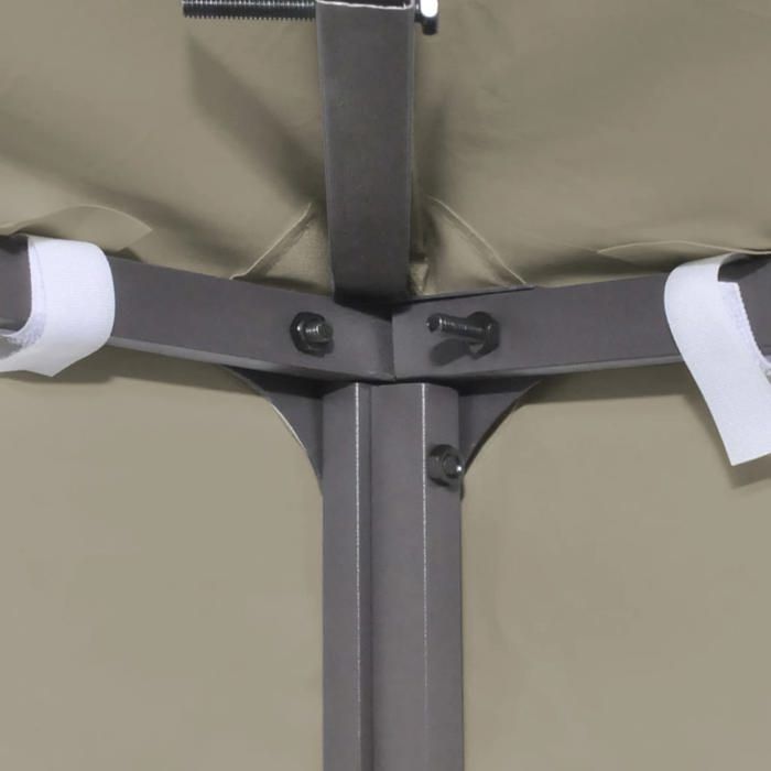 Recouvrement dauvent - WIENS - 310 g/m² - Beige - 3x3 m - Résistance à leau - Revêtement en PVC