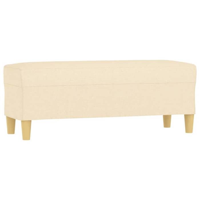 SALE 2026Banc Entrée Bout de Lit - Banquette - WINWIN - Crème 100x35x41cm Tissu 6.25 Kg 6736552