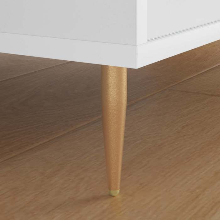 Pieds debout 2 pcs - supports pour meubles/placrd - Black Week - Doré 98x40 mm Fer 2_8226622