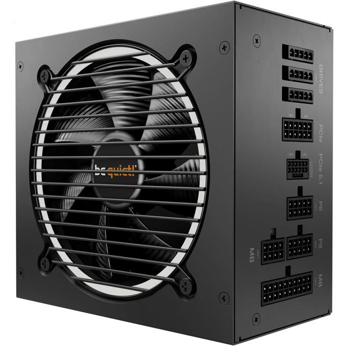 Bloc d'alimentation ATX 750W - be quiet! - Certification 80 Plus Gold ...