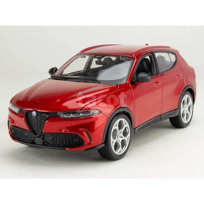 Voiture miniature de collection - BBURAGO - Alfa Romeo Tonale 2022 - Échelle 1/24 - Rouge métallisé - Métal monté Voiture miniature de collection - BBURAGO - Alfa Romeo Tonale 2022 - Échelle 1/24 - Rouge métallisé - Métal monté