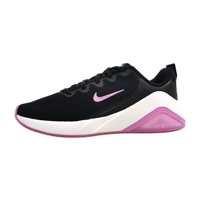 Femmes Nike Chaussure de sport Bella 7 Textile Lacets Plat - black/magenta/sail 007