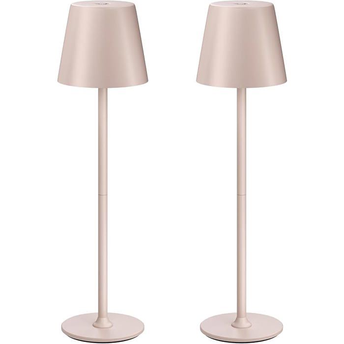 Lampe de Chevet S Fil pour Chambre lot de 2 Veilleuse   Adulte 3 Beige Rosé 2 Pièces Métal 2 pièces