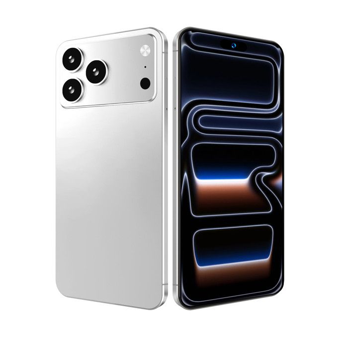 Smartphone TenoRayo I17Pro Max Android 15 8GO+256Go Batterie 8000mAh 7.3Écran Débloqué Double SIM Blanc
