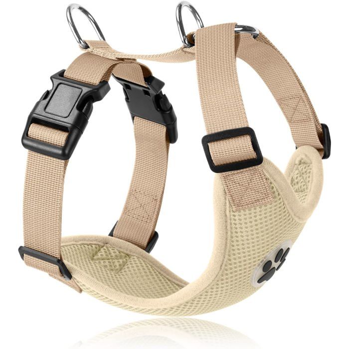 Harnais Pour Chien Harnais De Gilet De Voiture Pour Chien Harnais En Tissu De Maille Respirant Multifonction Réglable À Double Harnais Pour Chien Harnais De Gilet De Voiture Pour Chien Harnais En Tissu De Maille Respirant Multifonction Réglable À Double