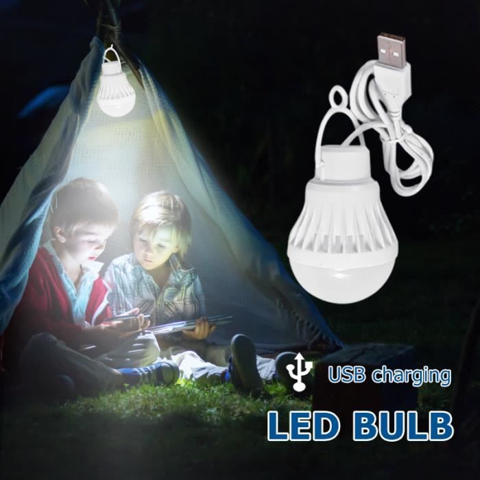 HERCHR Lampes LED Pour Tente - Lot De 3 - Éclairage Camping Portable Avec Crochet - 3 Modes - Piles AAA