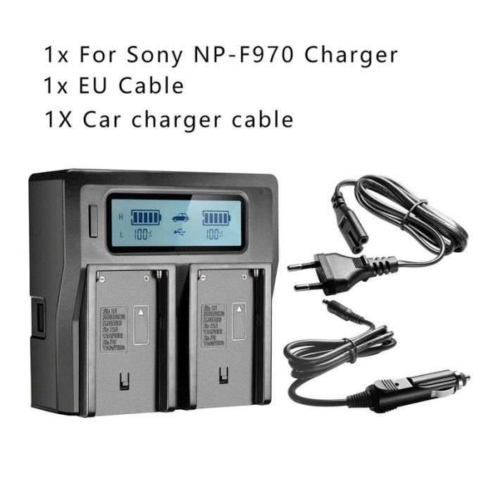 Chargeur Double Vhbw Pour Panasonic Lumix DMC-TZ96 / TZ96D - Avec Adaptateur Secteur