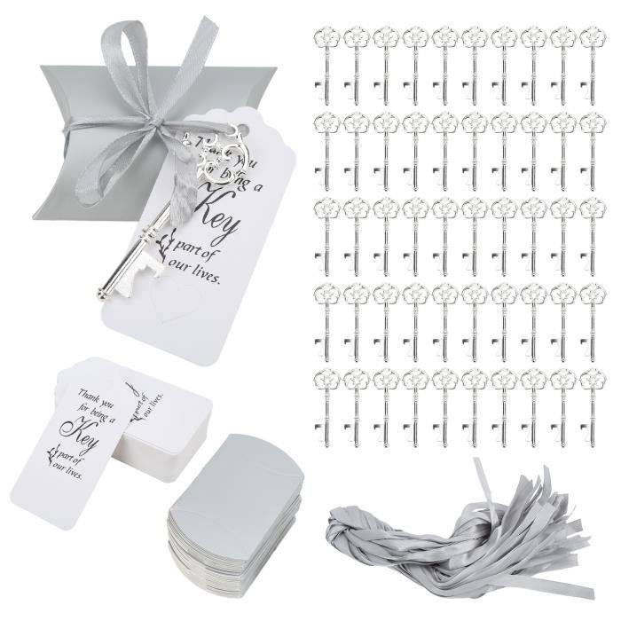 50 Mini Valises En Papier Kraft Pour Bonbons - 8x5x3 Cm, Avec étiquettes & Ficelle (décoration Mariage, Fête)