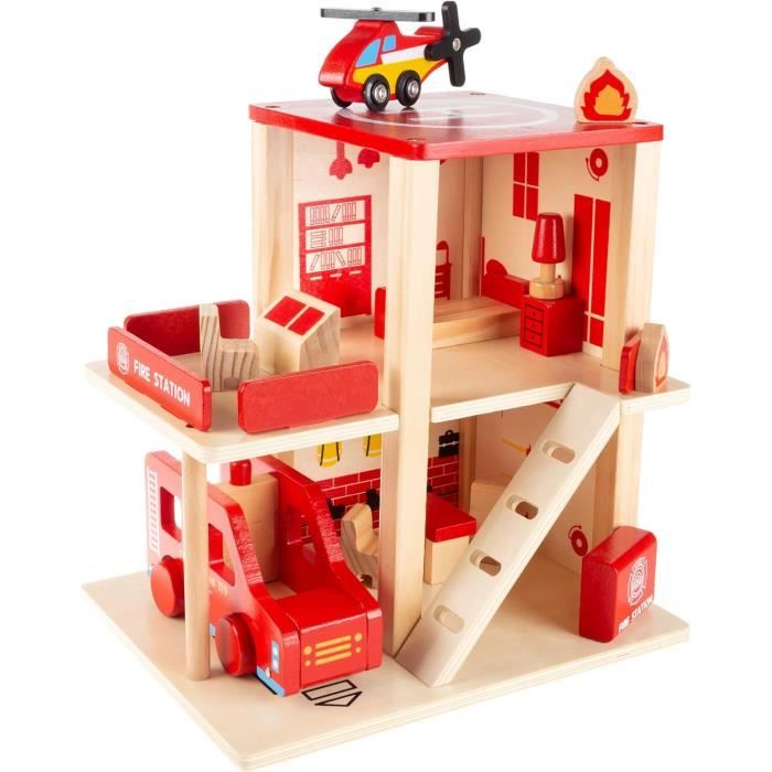 Camion de Pompier Géant en bois durable Rouge vif | Maroc – Eveil Montessori Camion de Pompier Géant en bois durable Rouge vif | Maroc – Eveil Montessori