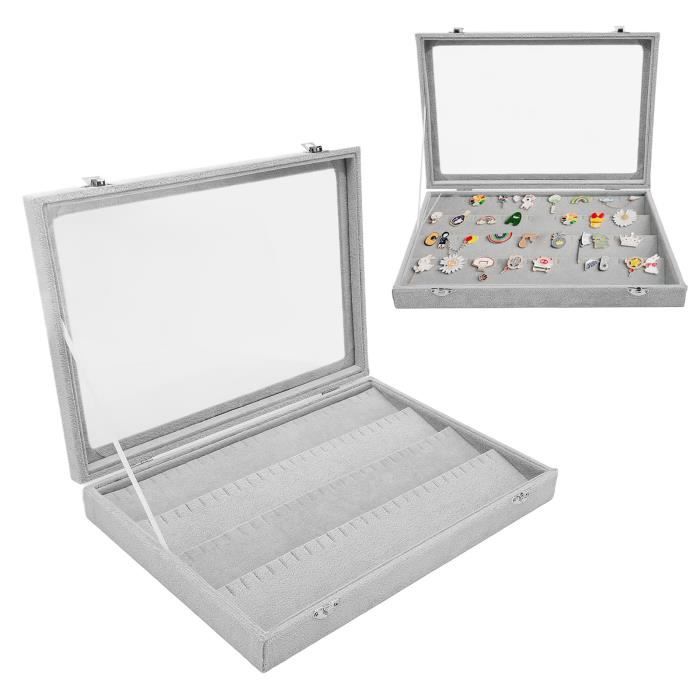 SURENHAP Vitrine d'épingles Présentoir à broches transparent anti-poussière, boîte d'ombre à SURENHAP Vitrine d'épingles Présentoir à broches transparent anti-poussière, boîte d'ombre à