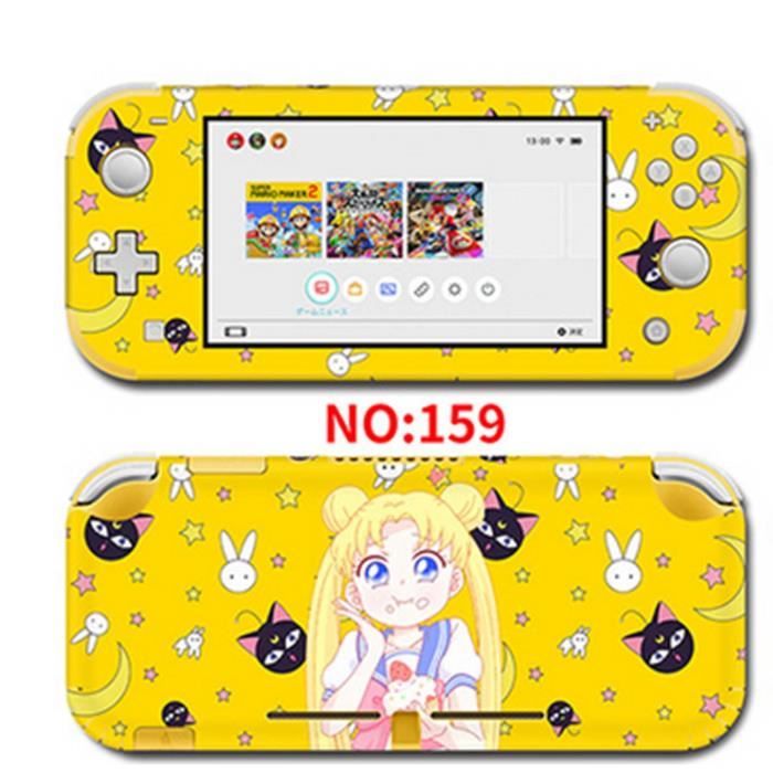 Sticker Skin Console Autocollant Anime Pour Nintendo Switch Lite-Sailor Moon Jaune