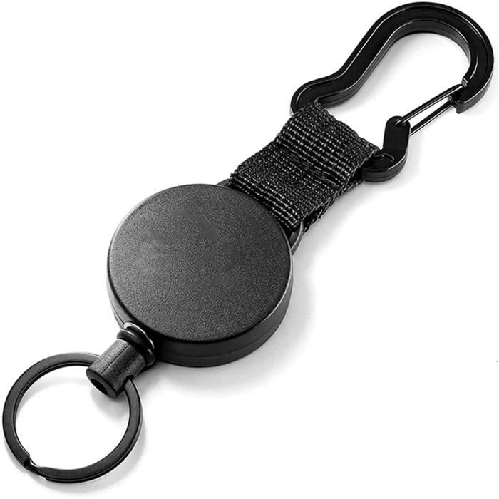 Porte-clés clip ceinture Porte-clés Rétractable avec Mousqueton et Porte- clés, Matériau ABS Durable, Clip de sport materiel-XIF - Cdiscount  Bagagerie - Maroquinerie