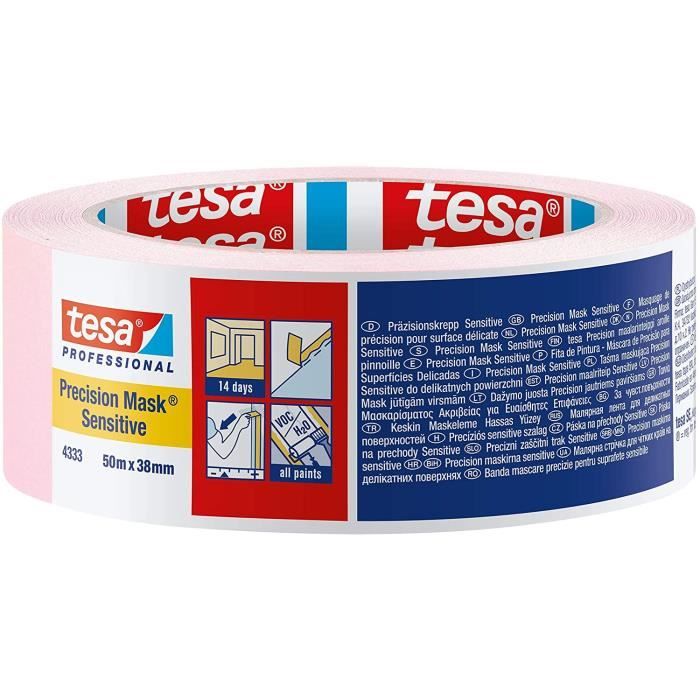 Adhésif de masquage 50mm Tesa 4333 pour surfaces délicates | Urban Painters