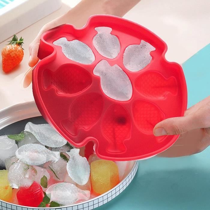 Bac À Glaçons En Silicone En Forme De Poisson Moule À Glace Fait Maison Moule En Silicone