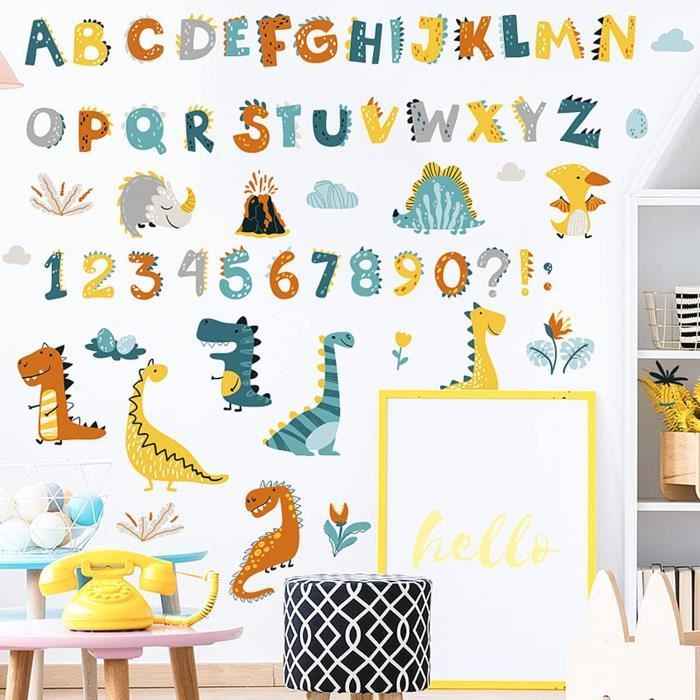 Autocollant Mural Enfant DECOWAL Stickers Muraux Alphabet Animaux - Décalcomanies Éducatives Amovibles Pour Chambre Enfant Décoration Chambre Bébé Autocollant Mural Enfant DECOWAL Stickers Muraux Alphabet Animaux - Décalcomanies Éducatives Amovibles Pour Chambre Enfant Décoration Chambre Bébé