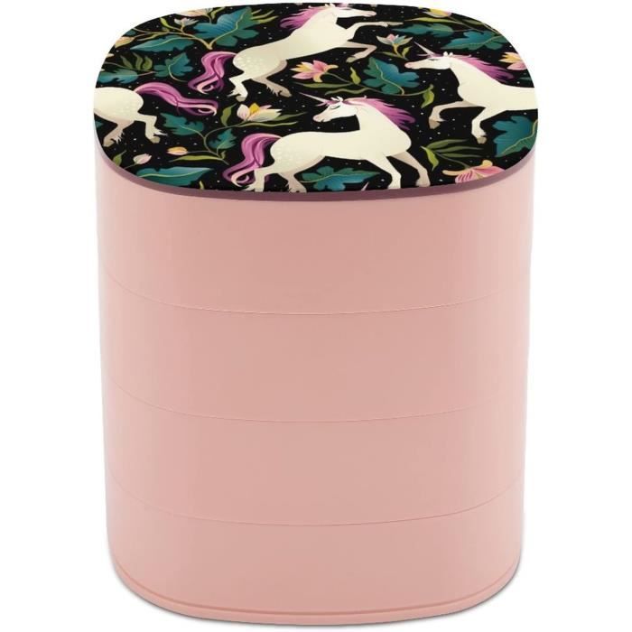 Boîte à Bijoux Ballerine Musicale - Figurine Tournante & Miroir - 15x13x9cm - Cadeau Fille