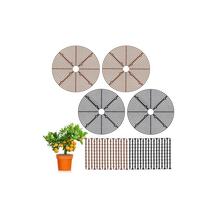 Grille De Protection Pour Pots De Fleurs - 52 Cm, Anti-chats Et Chiens, ABS Durable - 7