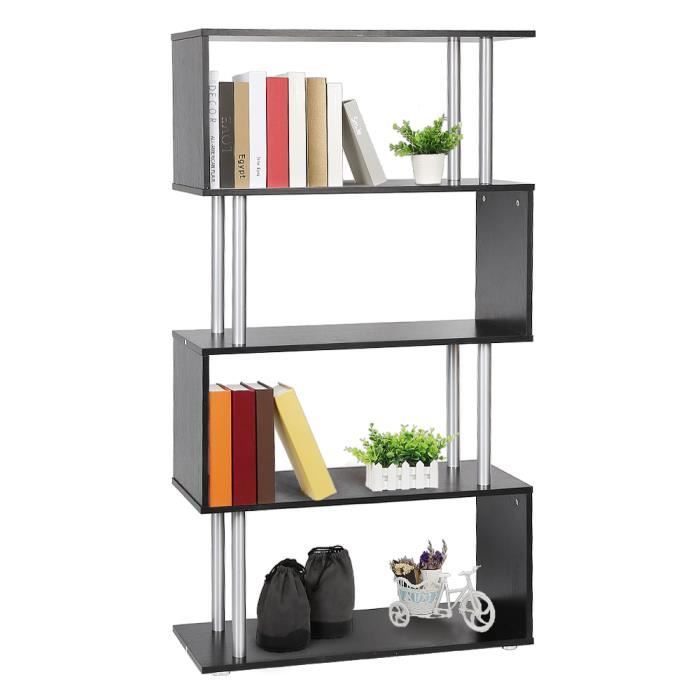 Etagere Design Murale Bibliotheque Cd Dvd Rangement Cloison De Separation Etagere Haute Bois 80 30 145cm Achat