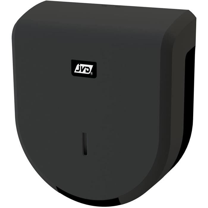 Distributeur De Papier Toilette Pour Bobine De 200 M - Noir Mat, En ABS, Avec Fermeture à Clé