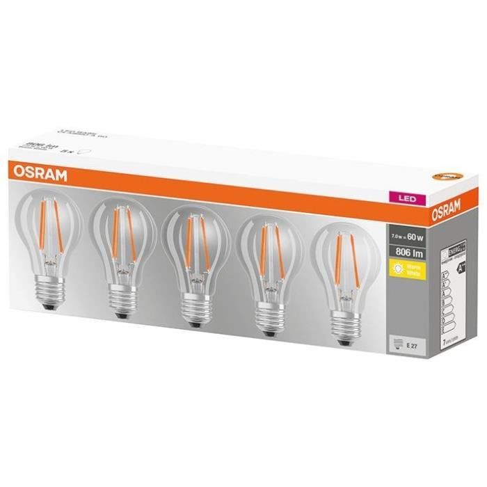 Standard Ampoule à Incandescence Claire E27 40W 230V