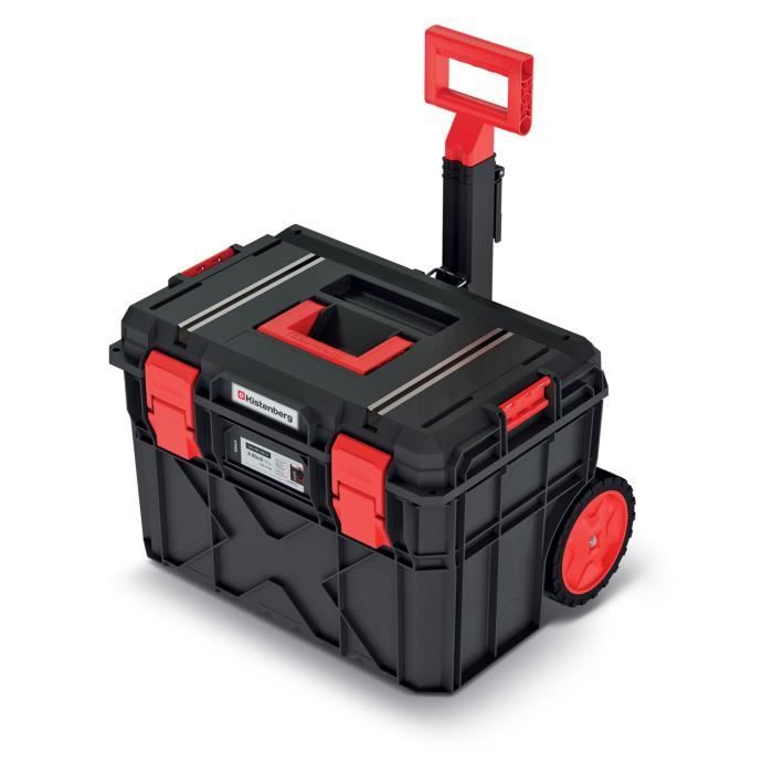 Coffre à Outils Mobile Prosperplast 3en1 – Valise, Panier Et Sac – Noir