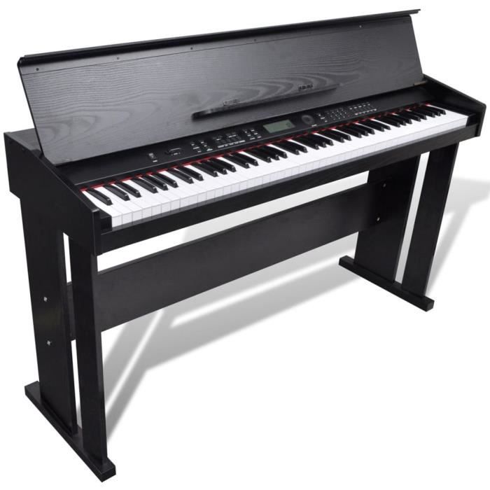 MEUBLEPRO- Piano électronique-Piano numérique avec 88 touches et  support2062 - Cdiscount Instruments de musique