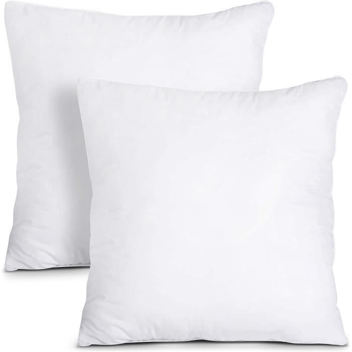 Coussins De Garnissage 45 X 45 Cm Coussin A Recouvrir Oreillers Interieur Rembourrage Coussins Blanc Cdiscount Maison