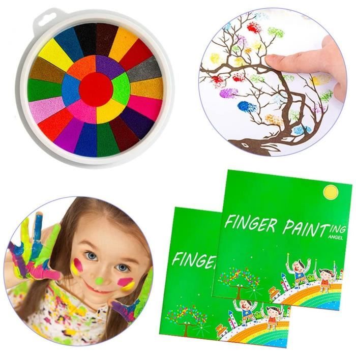 Peinture à doigts pour enfants non toxique – Kit amusant de peinture au  doigt lavable pour le bricolage, la peinture, les éducatifs - Cdiscount  Jeux - Jouets