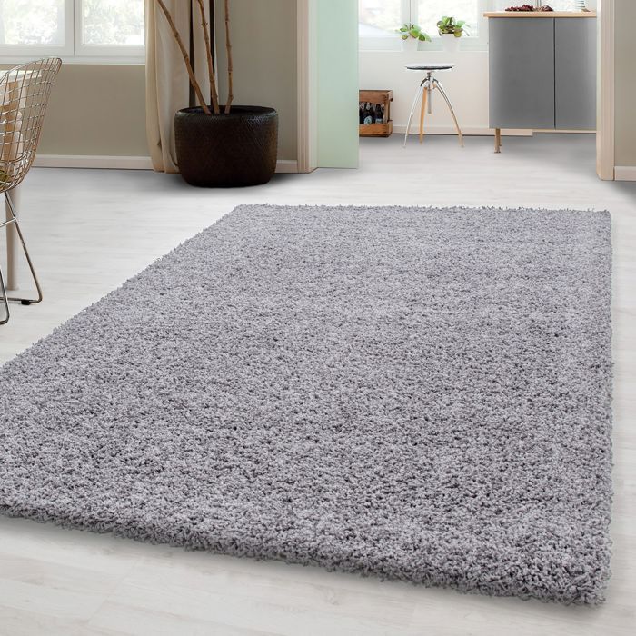 Tapis Shaggy 160x230 Cm Gris Achat Vente Tapis