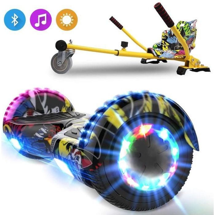 Remplacement Roue avec Moteur intégré Hoverboard 6,5 pouce Puissance 250-350W