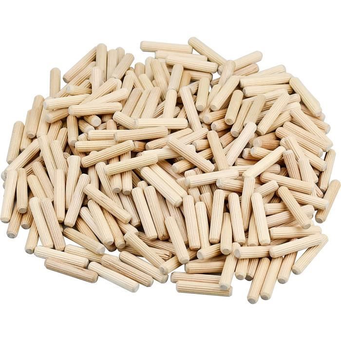 Chevilles en bois lot de 300 chevilles en bois 8mm de cheville bois pour biseauté de bois