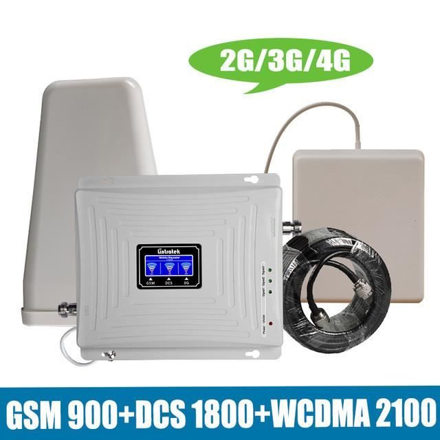 2G 3G 4G Répéteur de Signal TriBand GSM 900 DCS LTE 1800 WCDMA UMTS