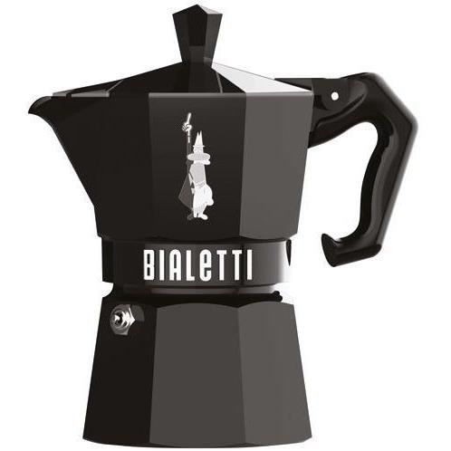 Cafetière Italienne - BIALETTI - MOKA Exclusive - 3 tasses - Noir - Aluminium - Design Vintage