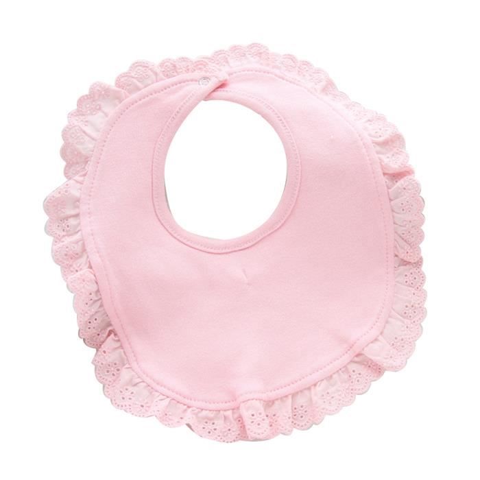 Enfant En Bas Age Bebe Fille Coton Dentelle Bavoir Infantile Impermeable Salive Serviette De Bain Alimentation Bandana Rose Ronde Cdiscount Puericulture Eveil Bebe