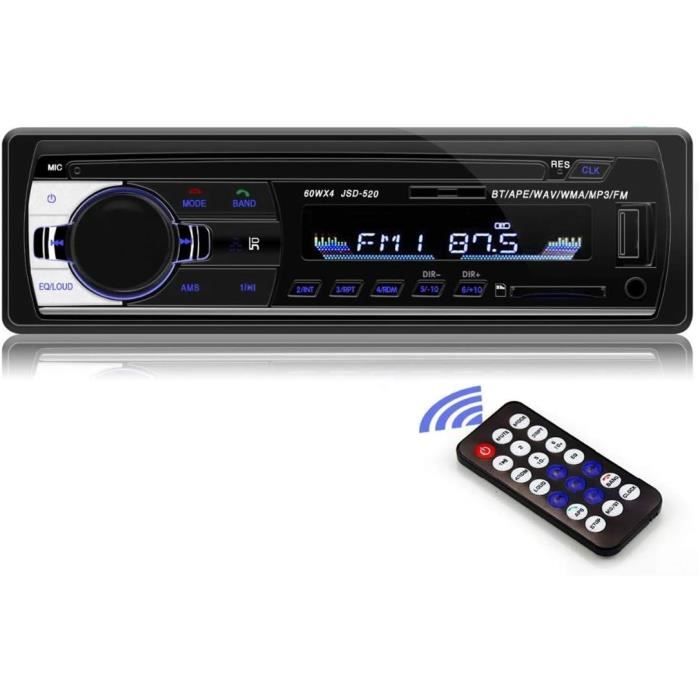 Autoradio Bluetooth PRUMYA - 1 Din - 7 pouces Écran Tactile - Carplay - Android Auto - Caméra de