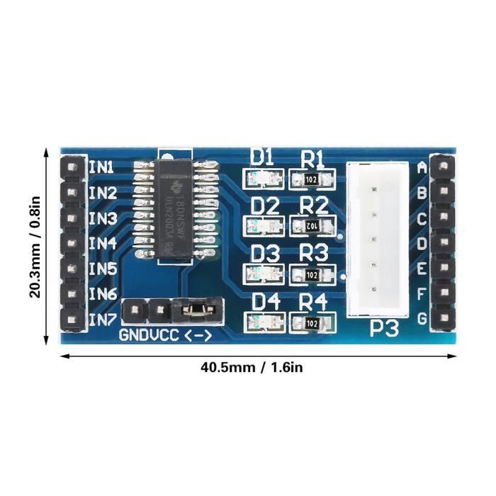 DollaTek Module L298P Contrôleur Moteur | Pour Arduino | Pilotage Moteur DC Ou Stepper | Courant Jusqu'à 2A