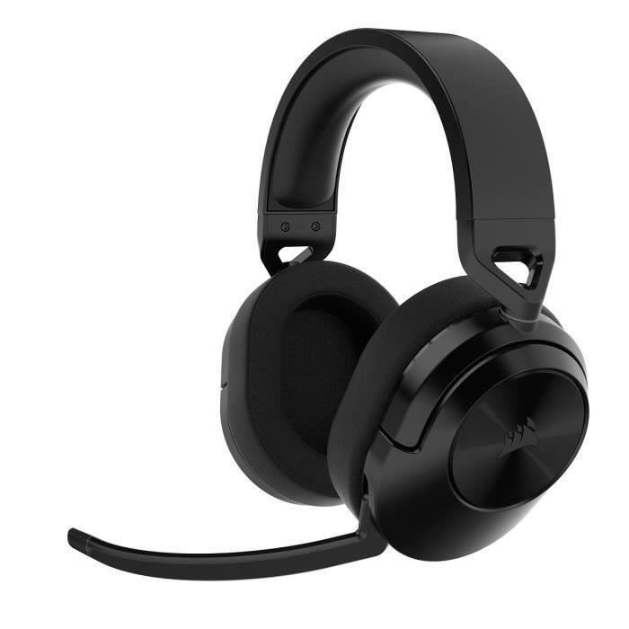 Casque Gaming - CORSAIR - HS55 WIRELESS - Son Surround Dolby Audio 7.1 - Sans fil - Carbone - Noir - (CA-9011280-EU) Reconditionné - Corsair reconditionné disponible sur Cdiscount Seconde Vie