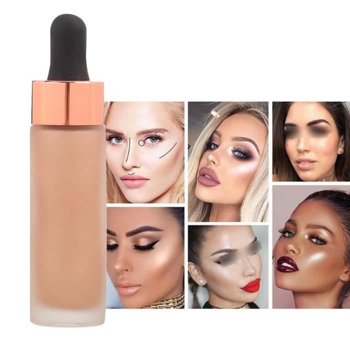 Dilwe Liquide surligneur pour le visage 15 ml visage éclaircir les lèvres surligneur des yeux