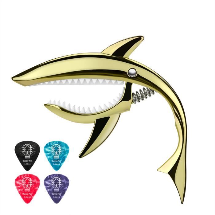 Capodastre Pour Guitare Acoustique, Capodastre Requin En Alliage